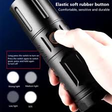 Strong Light Lamp T40 LED Flashlight USB Rechargeable Ultra-Bright Torch