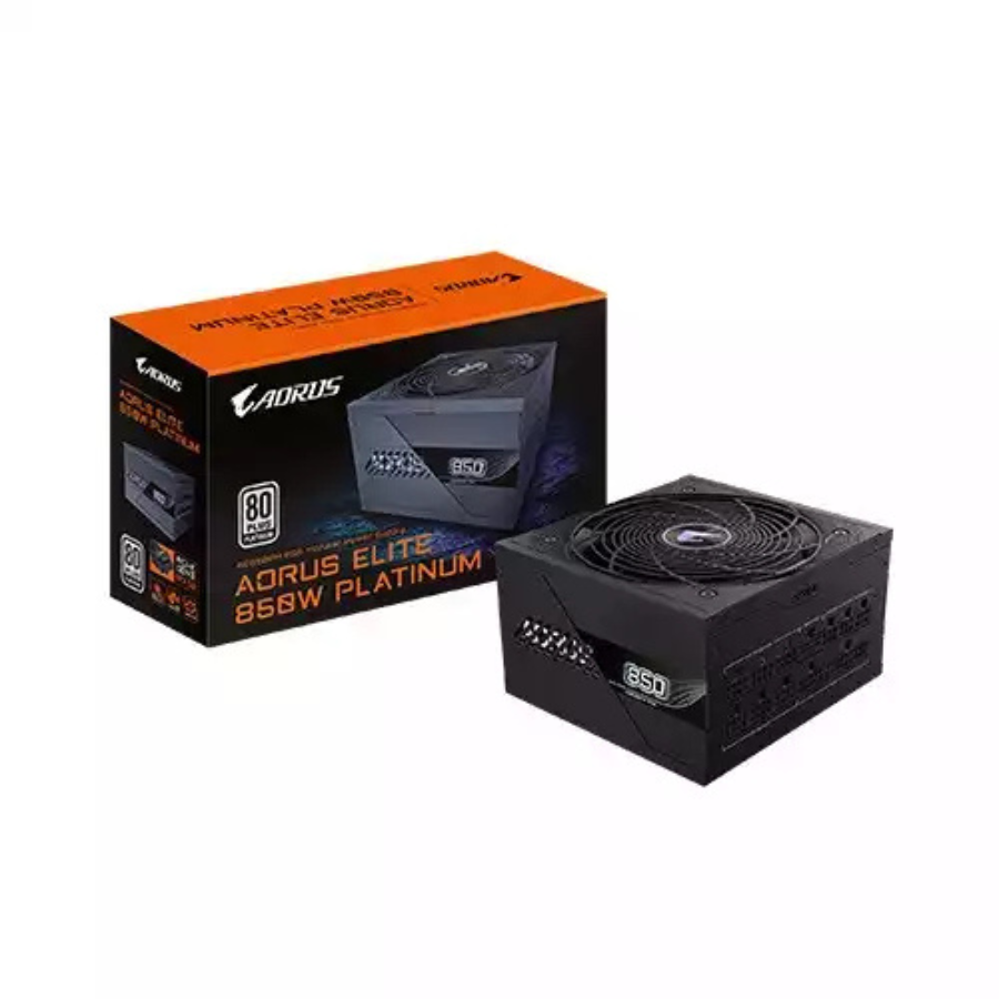 GIGABYTE AORUS ELITE P850W 850W PG5 FULL MODULAR 80 PLUS PLATINUM CERTIFIED BLACK POWER SUPPLY